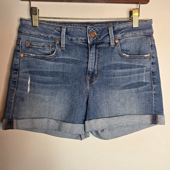 Level 99 Elysium Demin Distressed Jean Shorts, Size 28 - Picture 1 of 7